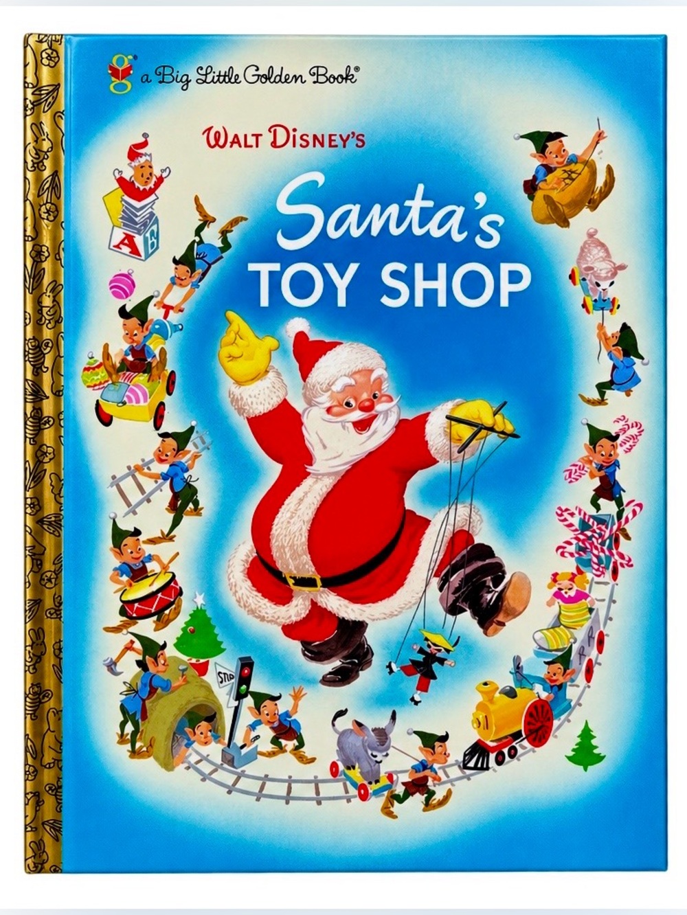 Walt Disney Santa’s Toy Shop Big Little Golden Book 2005 Near Fine Unread